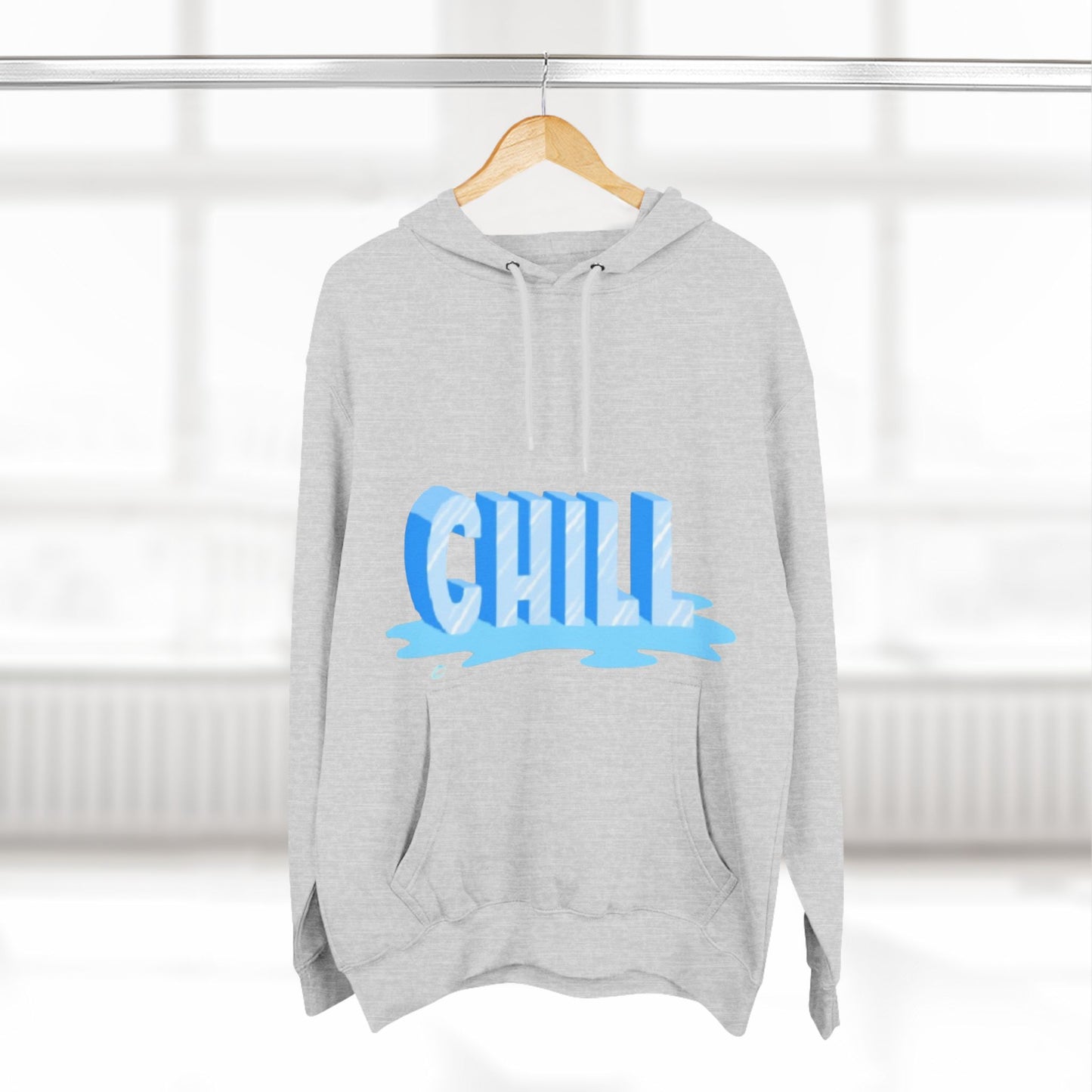 Unisex Three-Panel Fleece Chill Hoodie