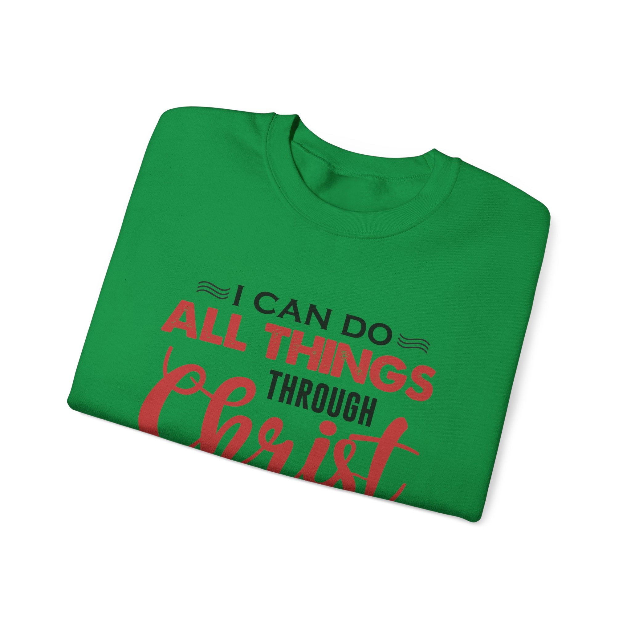 Je peux tout faire à travers le Christ Sweat-shirt unisexe 
