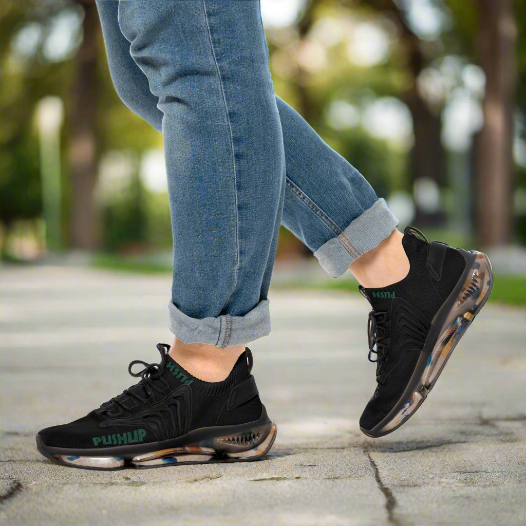 Men's Pushup Mesh Sneakers - Trendy Athletic Footwear for Comfort and Style