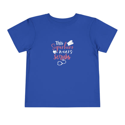 This Superhero Wears Scrubs Toddler Tee