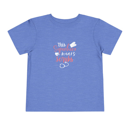This Superhero Wears Scrubs Toddler Tee