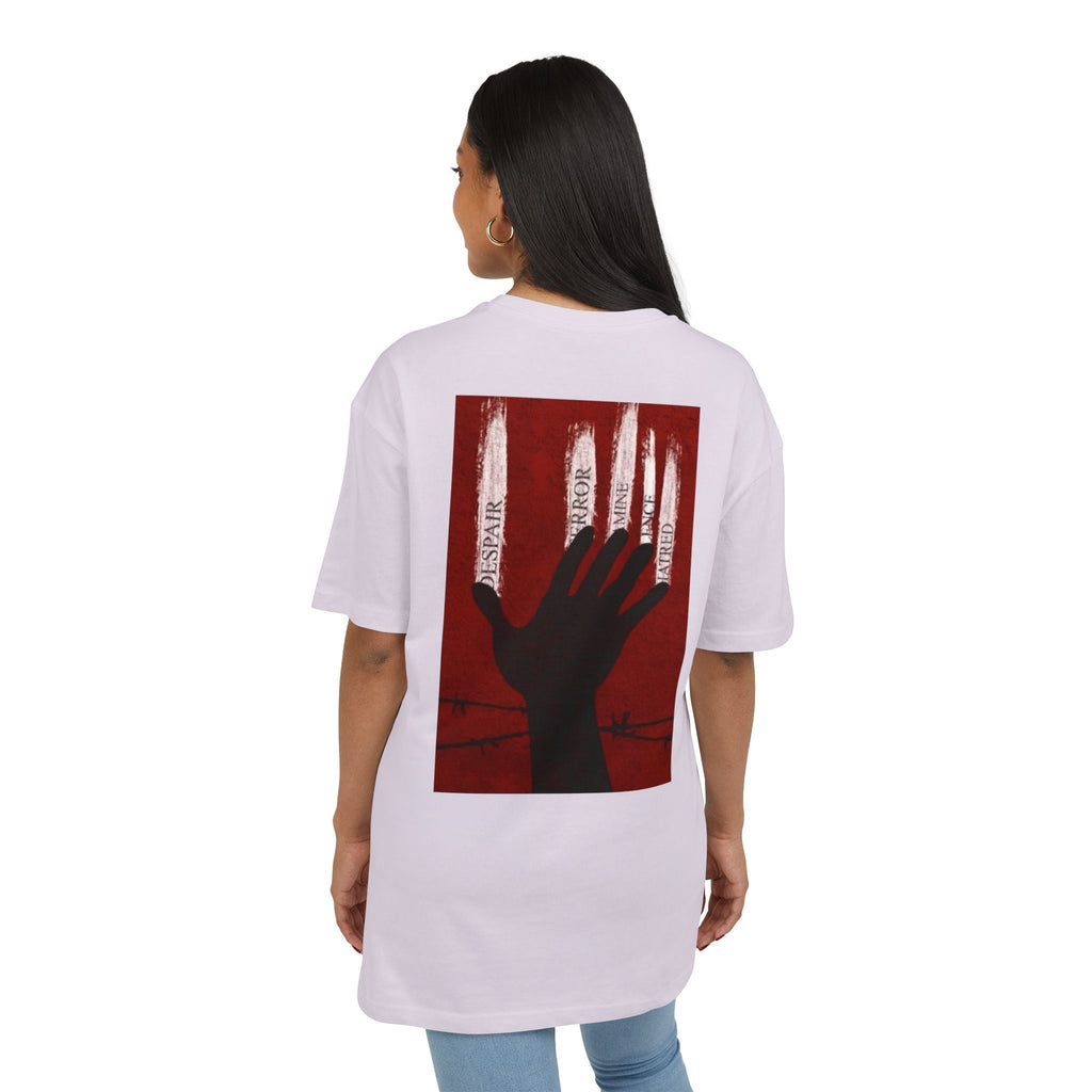 Bold Artistic Oversized Tee, Grunge Style Graphic Shirt, Unisex Urban Fashion, Statement Tee for Streetwear, Gift for Art Lovers Printify