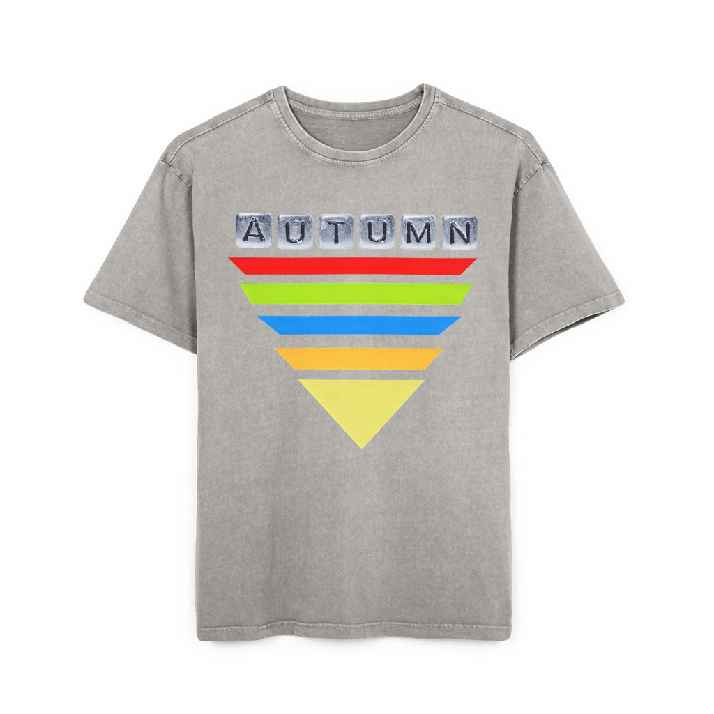 Acid Washed Heavy Oversize Tee-Autumn