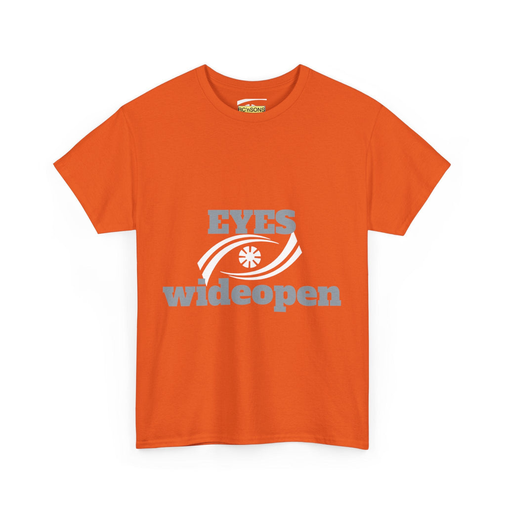 Eyes Wide Open Unisex Heavy Cotton Tee | Everyday Wear, Gift for Dreamers, Casual Shirt, Inspirational Apparel, Unisex T-Shirt Printify