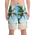 Men's Elastic Beach Shorts (AOP)