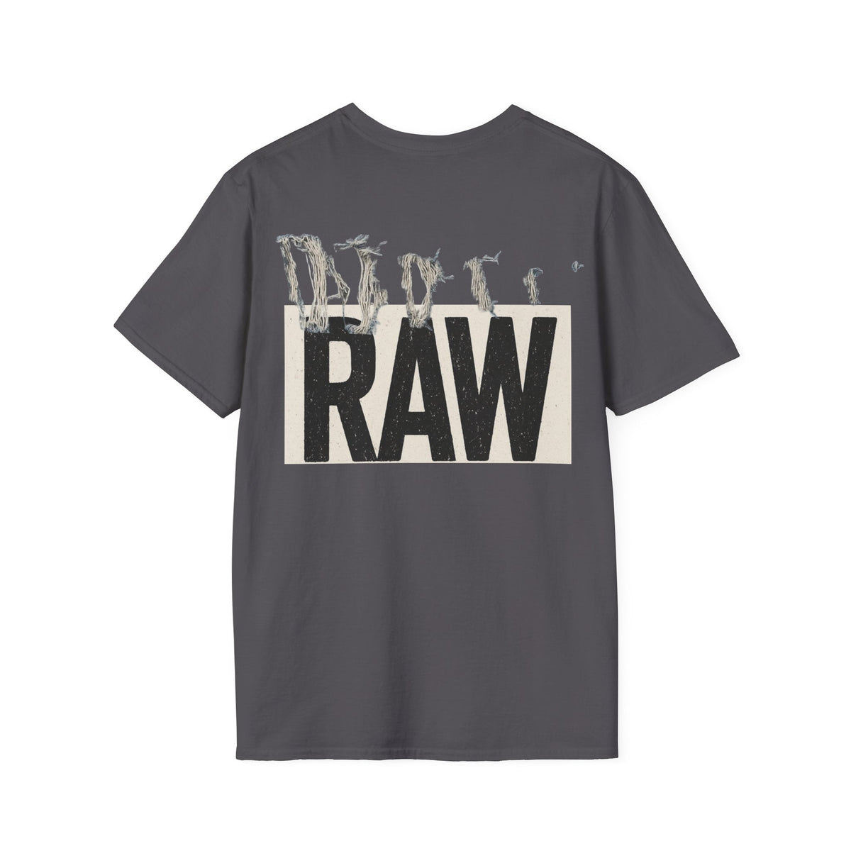RAW Unisex Softstyle T-Shirt - Casual Graphic Tee for Everyday Wear, Perfect for Gift Giving, Streetwear, Summer Outfits Printify