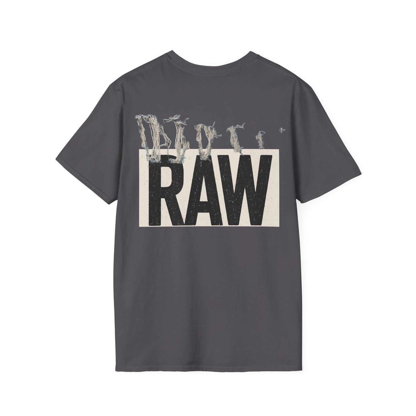 RAW Unisex Softstyle T-Shirt - Casual Graphic Tee for Everyday Wear, Perfect for Gift Giving, Streetwear, Summer Outfits Printify