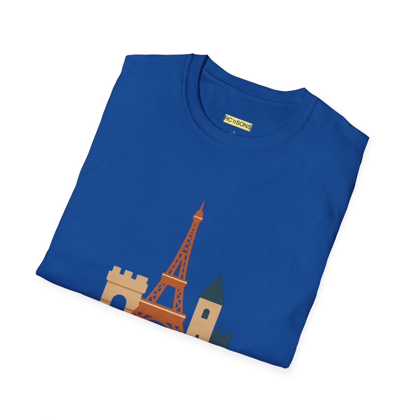 Paris Eiffel Tower Unisex T-Shirt, Travel Shirt, Vacation Tee, Parisian Style Apparel, Souvenir Clothing Printify