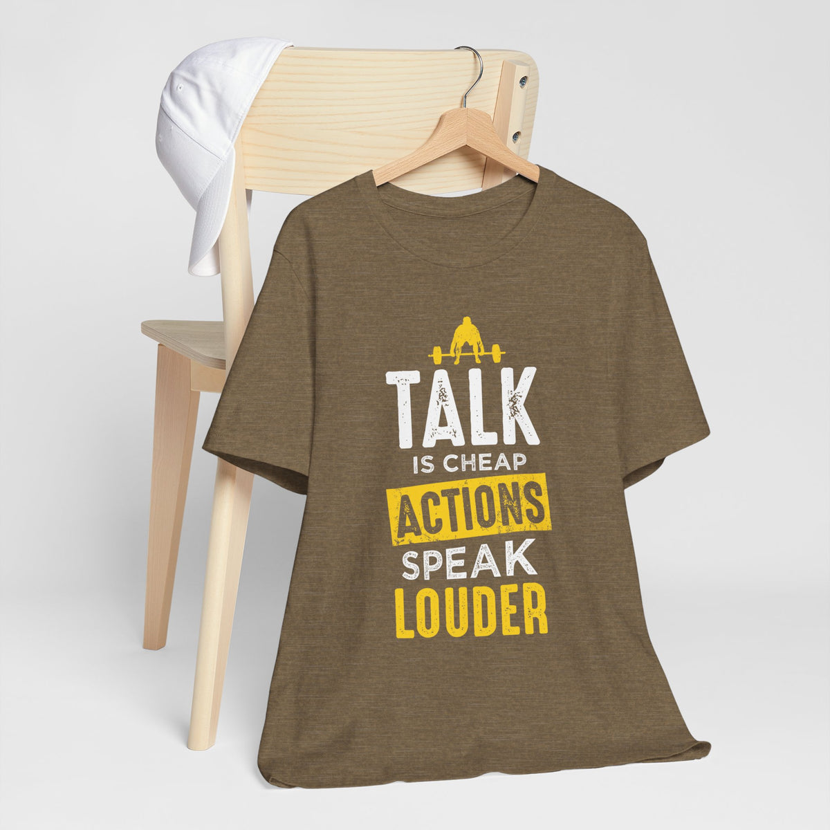 Parler, c’est des actions bon marché, parler plus fort, tee-shirt unisexe 