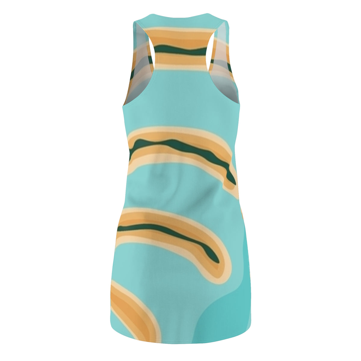 Women's Cut & Sew Racerback Palmares Dress (AOP)