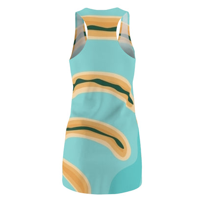 Women's Cut & Sew Racerback Palmares Dress (AOP)