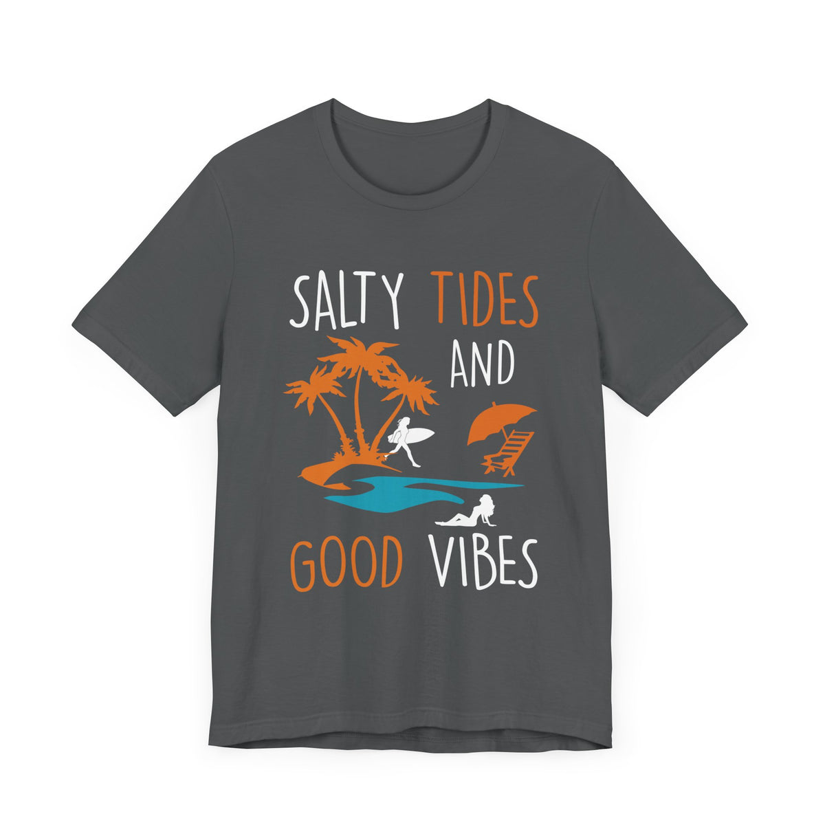 Marées salées et bonnes vibrations Tee unisexe 