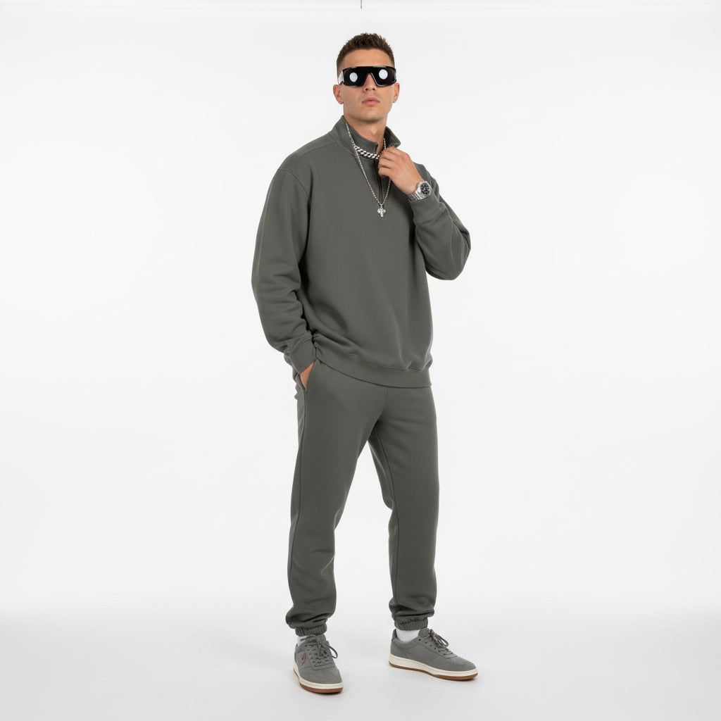 Quarter-Zip Sweatshirt — Classic Casual Pullover