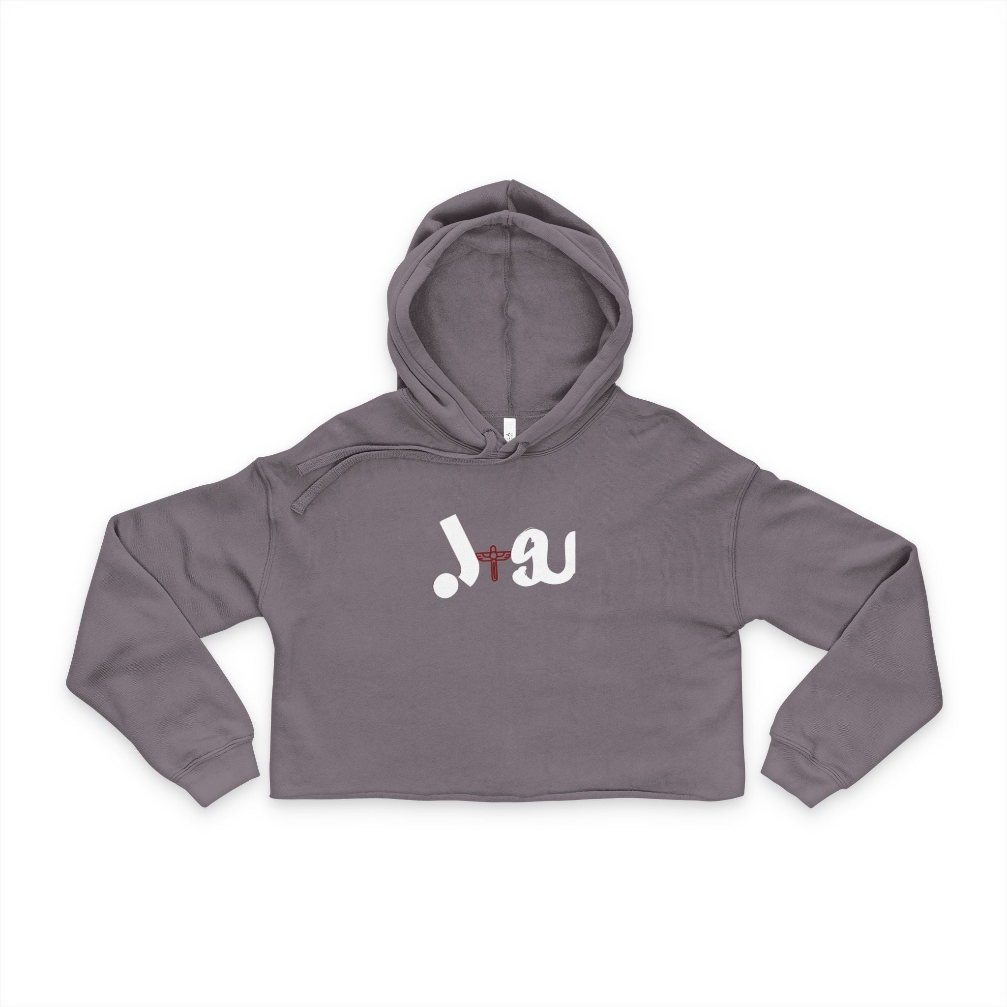Cropped Hoodie with J+SU Design Printify