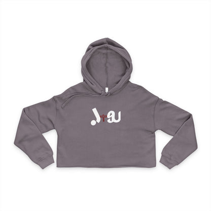 Cropped Hoodie with J+SU Design Printify