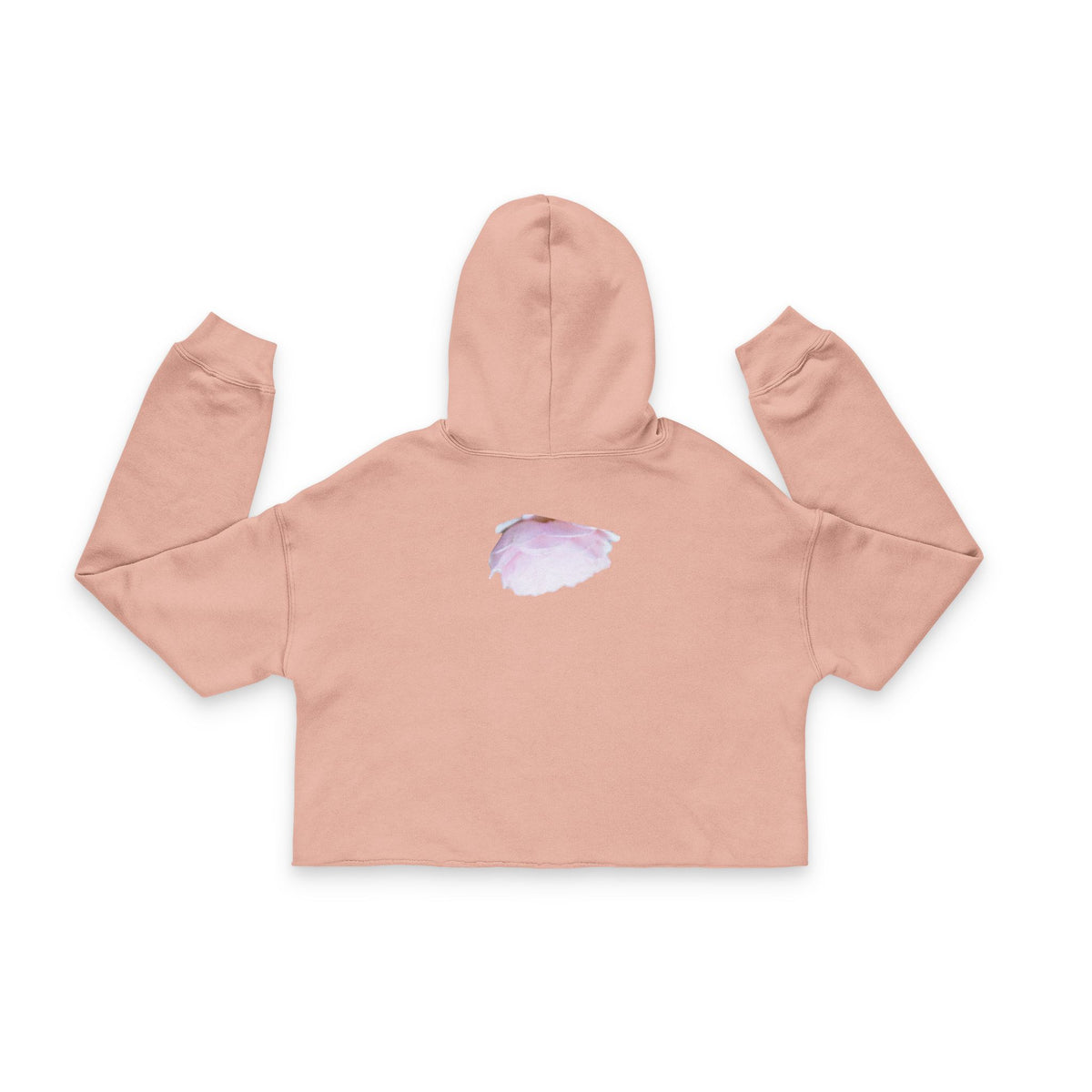 Peach Cropped Hoodie