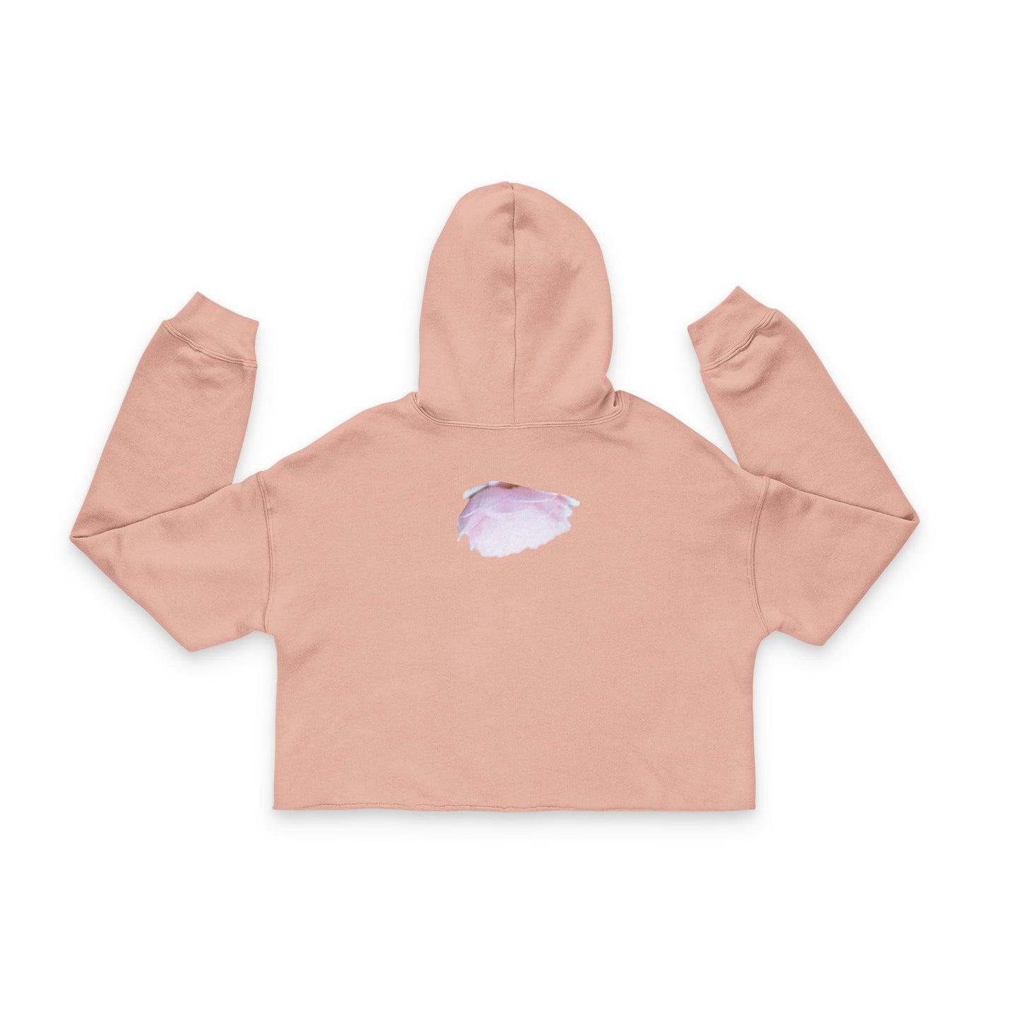 Peach Cropped Hoodie