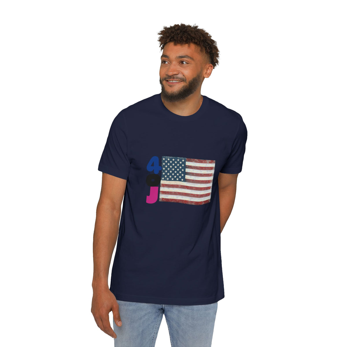 USA Flag Short-Sleeve T-Shirt, Patriotic Tee for Independence Day, Casual Wear, Gift for Veterans, Summer Style