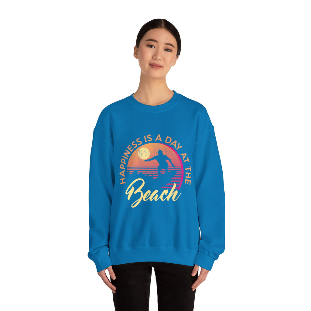 Le bonheur est une journée à la plage Sweat-shirt unisexe 