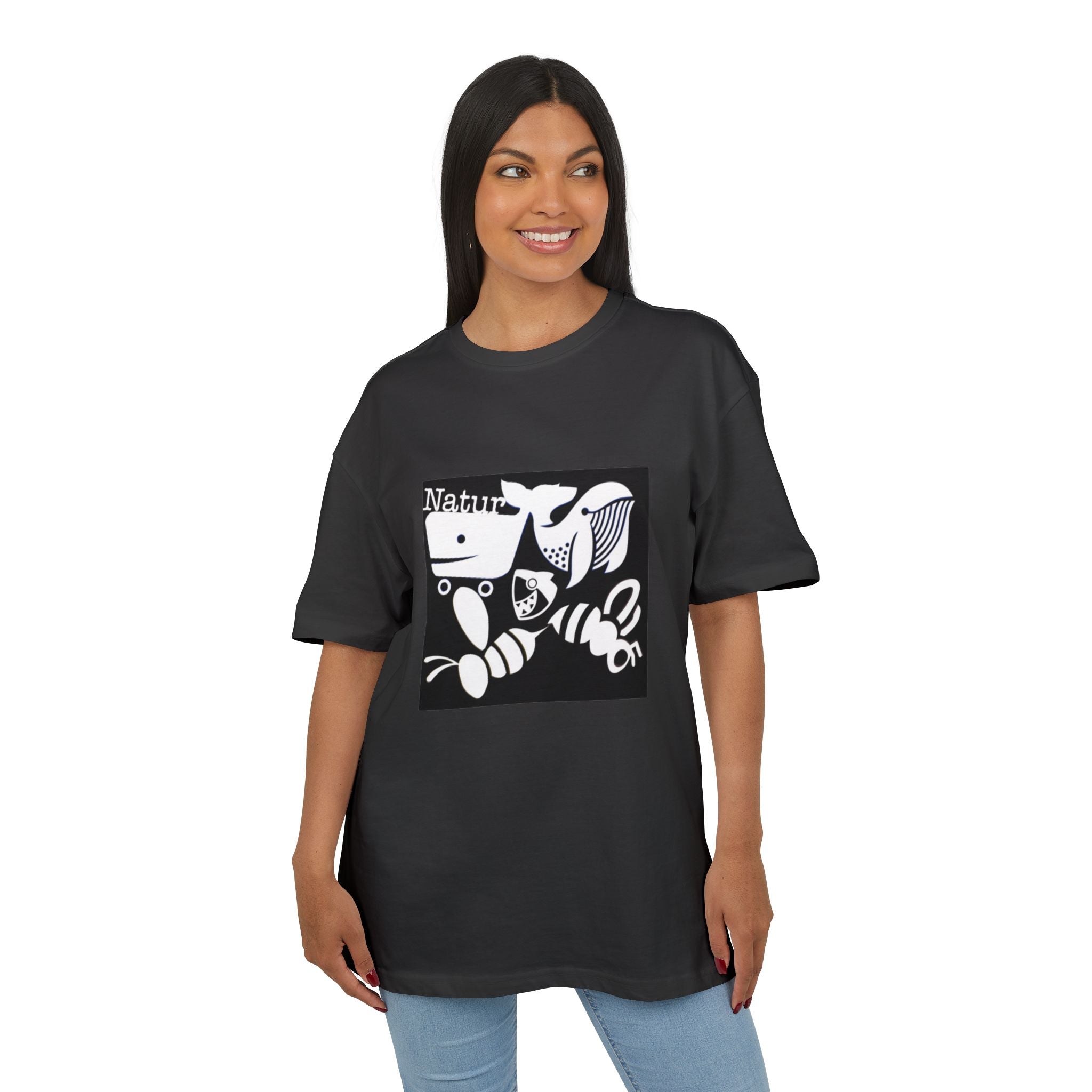 Nature-Inspired Oversize Tee - Unisex Graphic T-Shirt, Eco-Friendly Fashion, Casual Wear, Gift for Nature Lovers, Streetwear