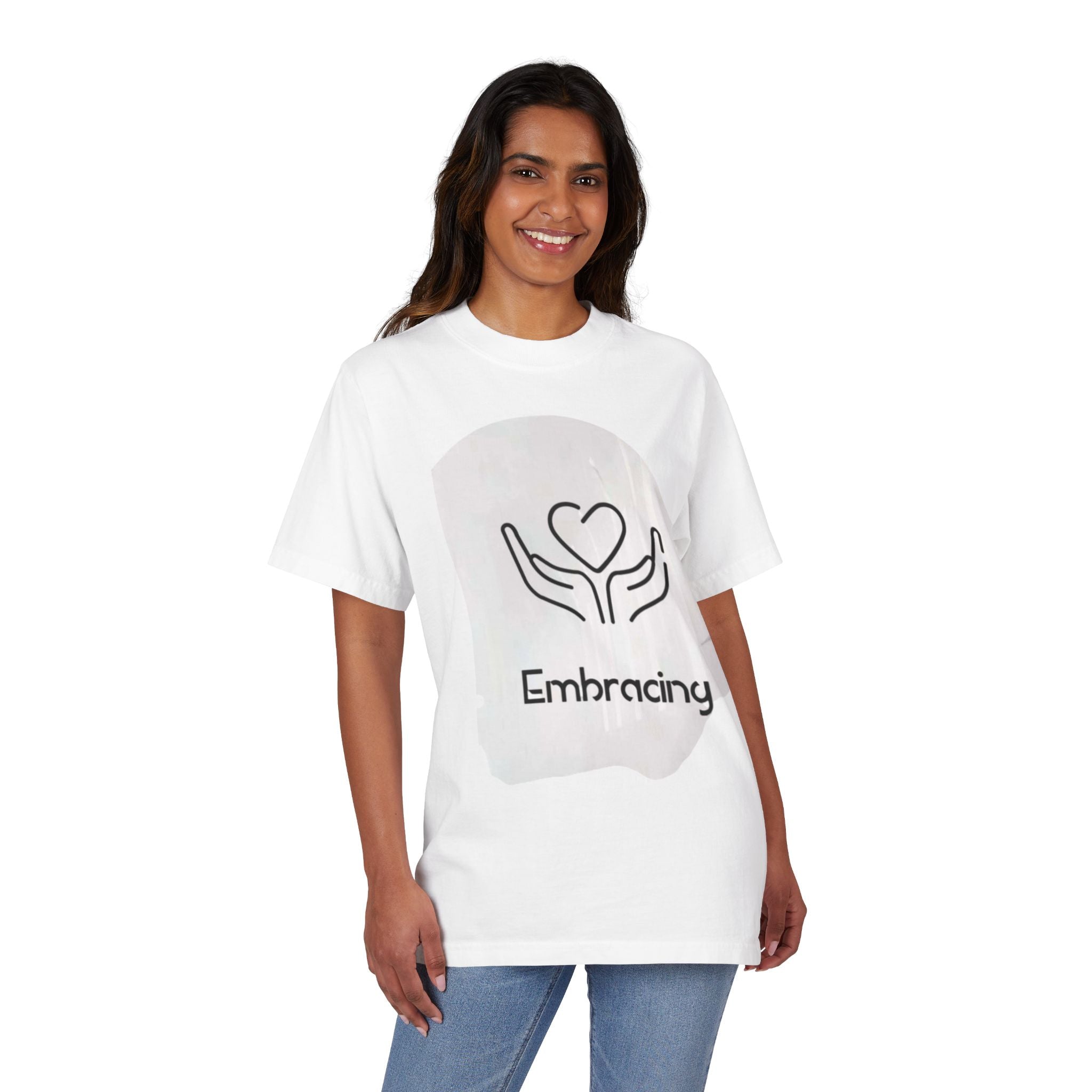 Drop-Shoulder T-Shirt Embracing Design