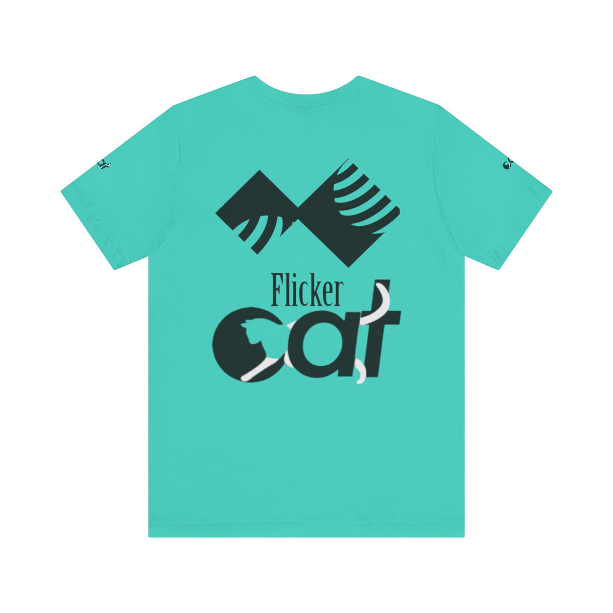 Flicker Cat Graphic Tee - Unisex Jersey Short Sleeve T-Shirt for Cat Lovers