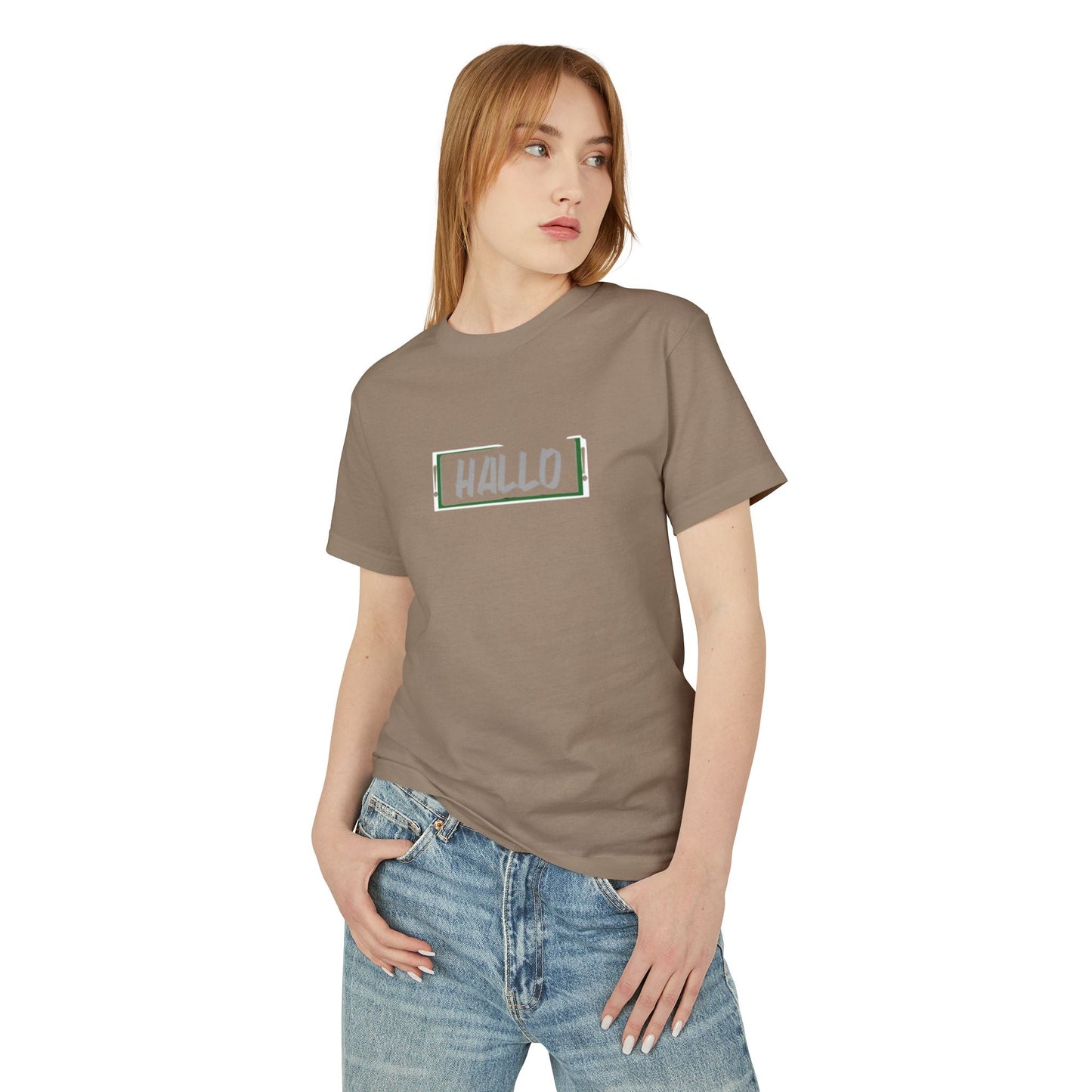 Casual Unisex Tee - 'HALLO' Design - for Everyday Wear Printify
