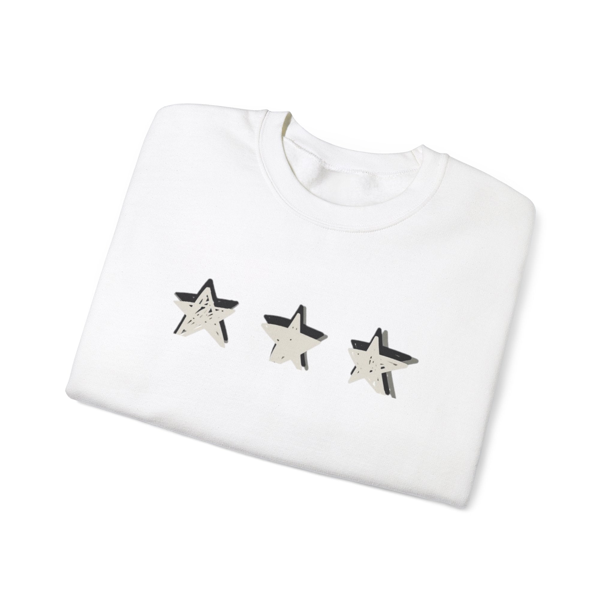 3 Star Heavy  Crewneck Sweatshirt