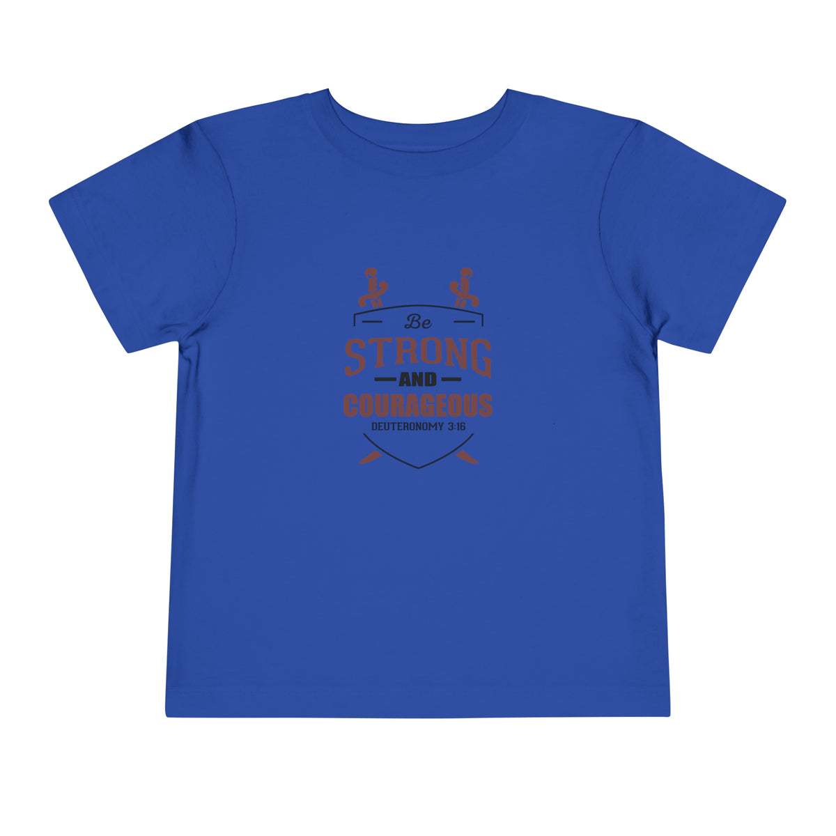 Soyez fort et courageux Tee-shirt pour tout-petits 