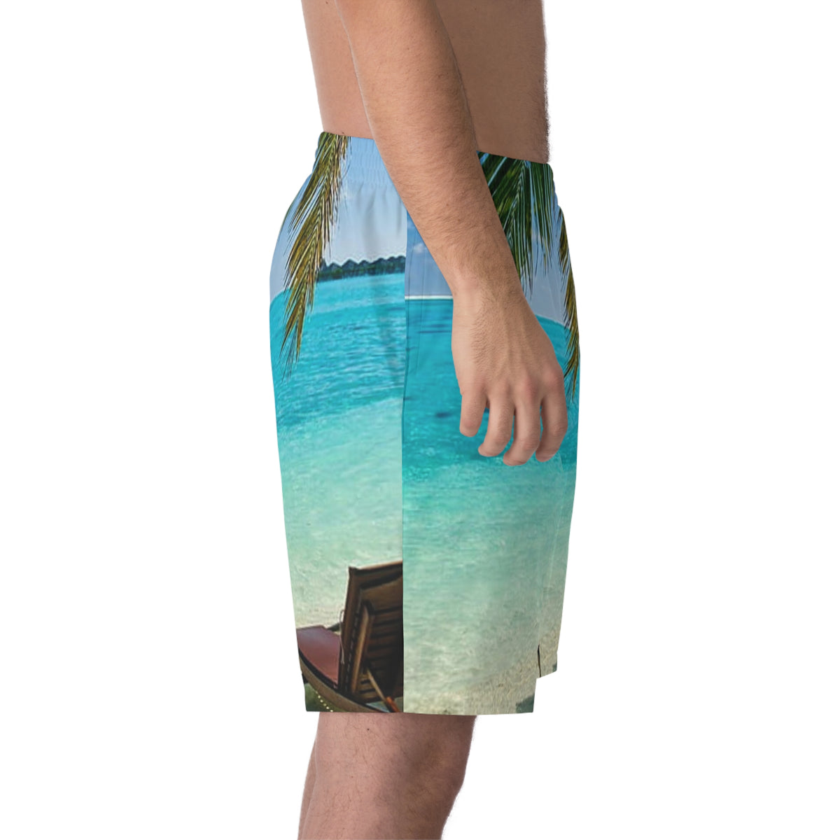 Men's Elastic Beach Shorts (AOP)