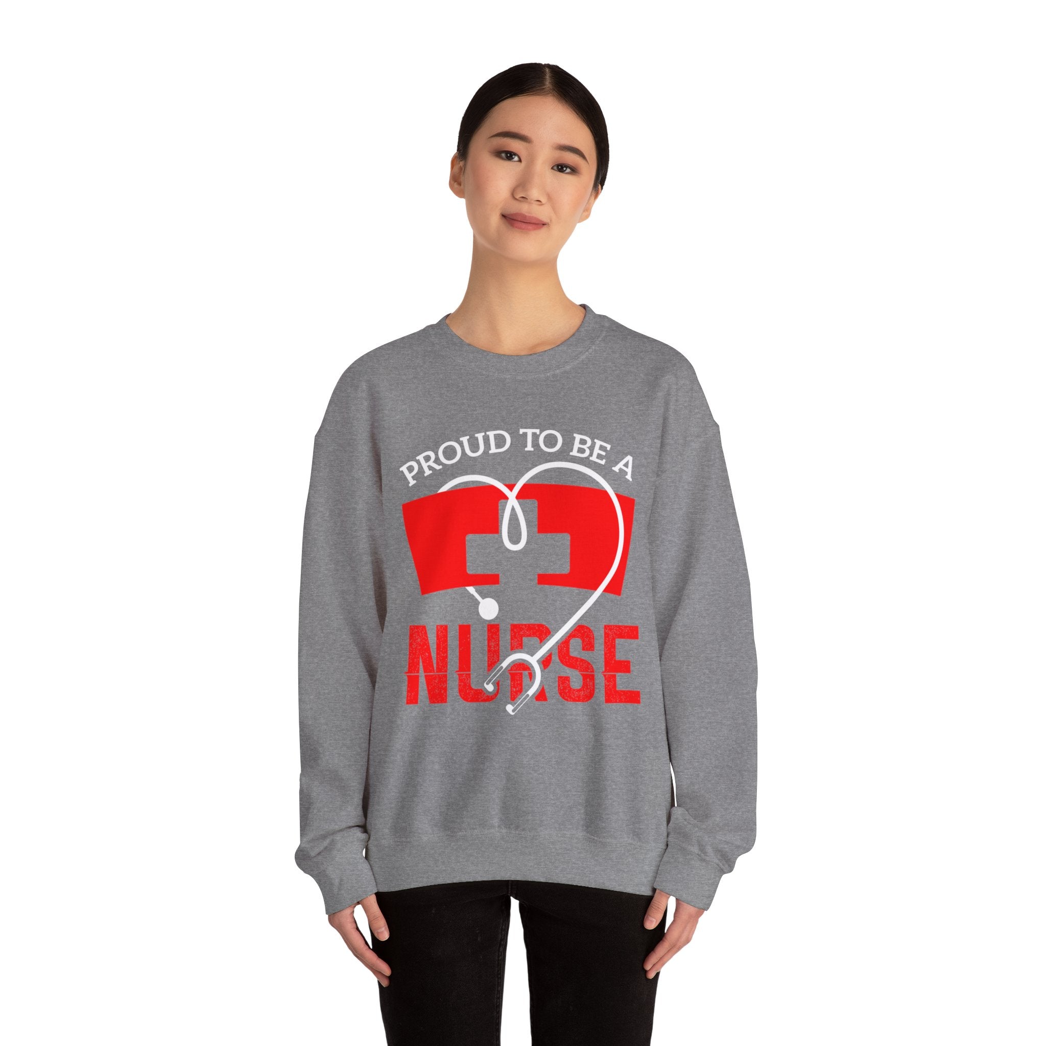 Fier d’être un sweat-shirt unisexe infirmière 