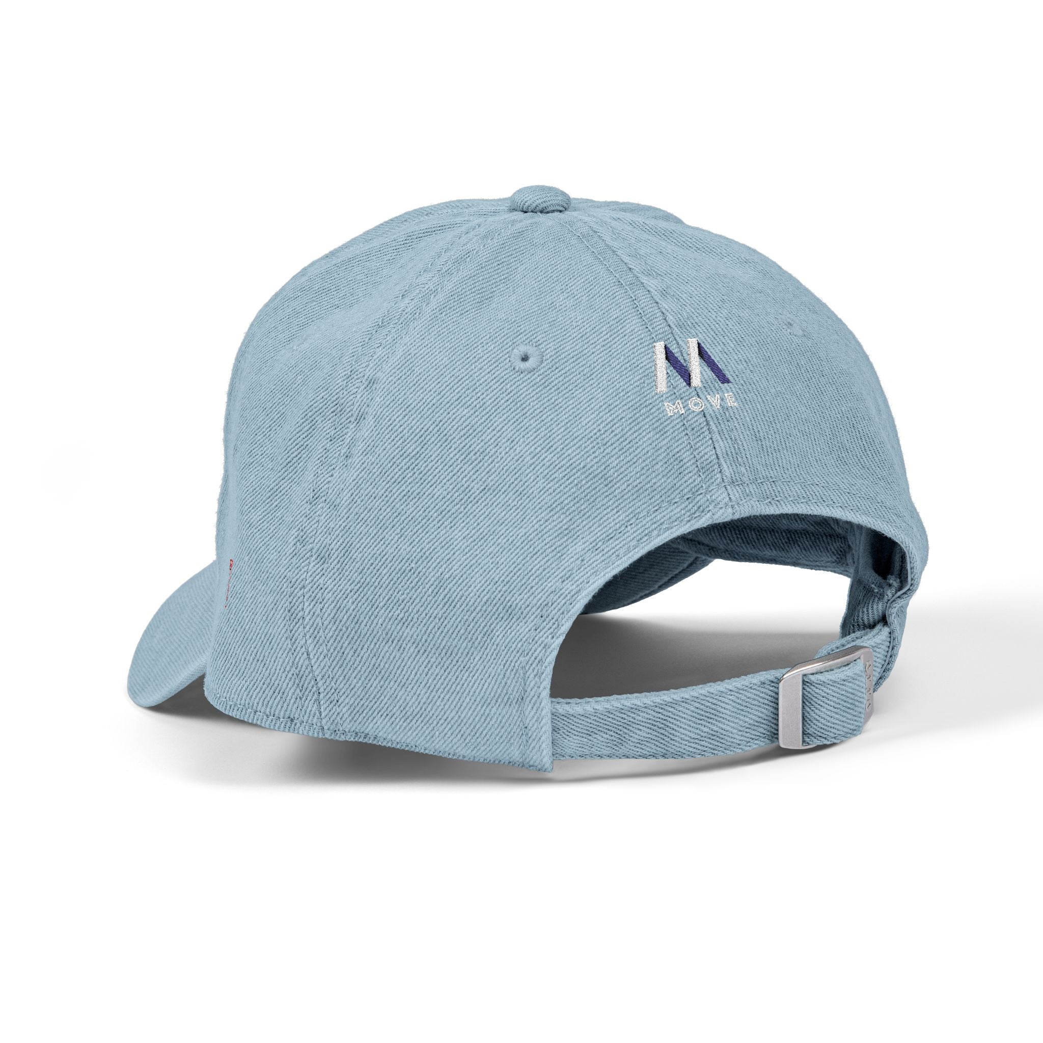 Embroidered Denim Hat - Move Design Printify