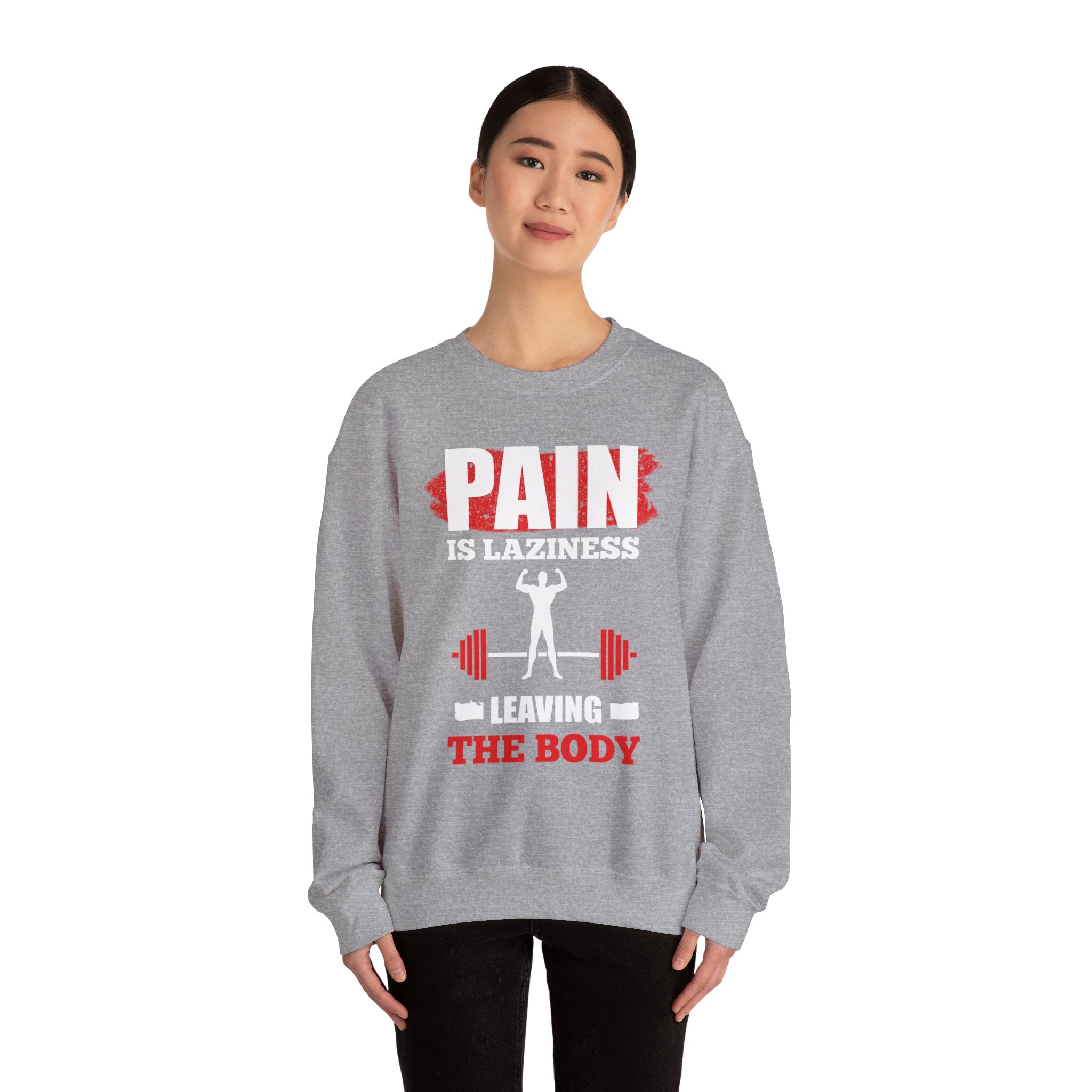 La douleur est la paresse Sweat-shirt unisexe 