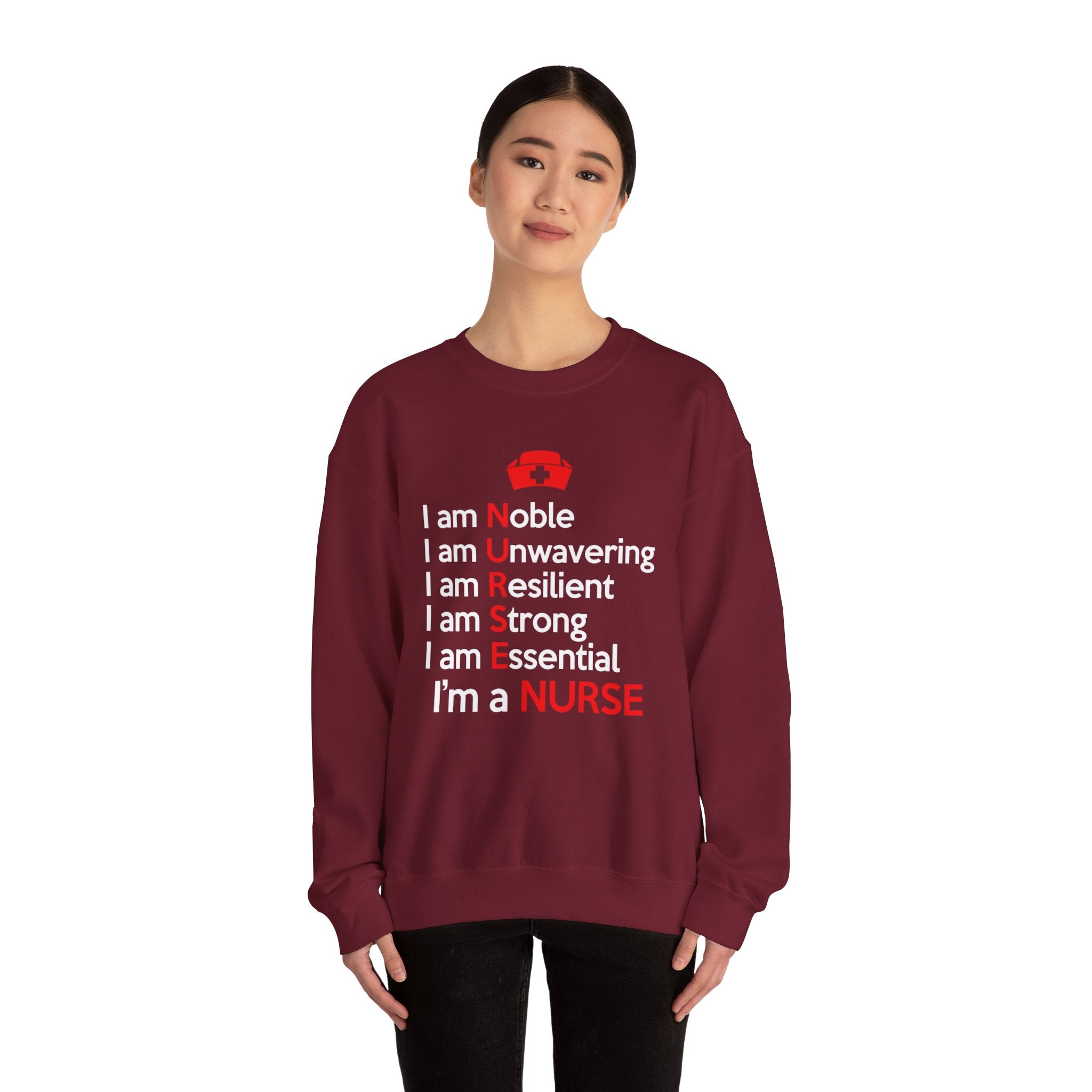 Je suis noble, je suis un sweat-shirt unisexe inébranlable 