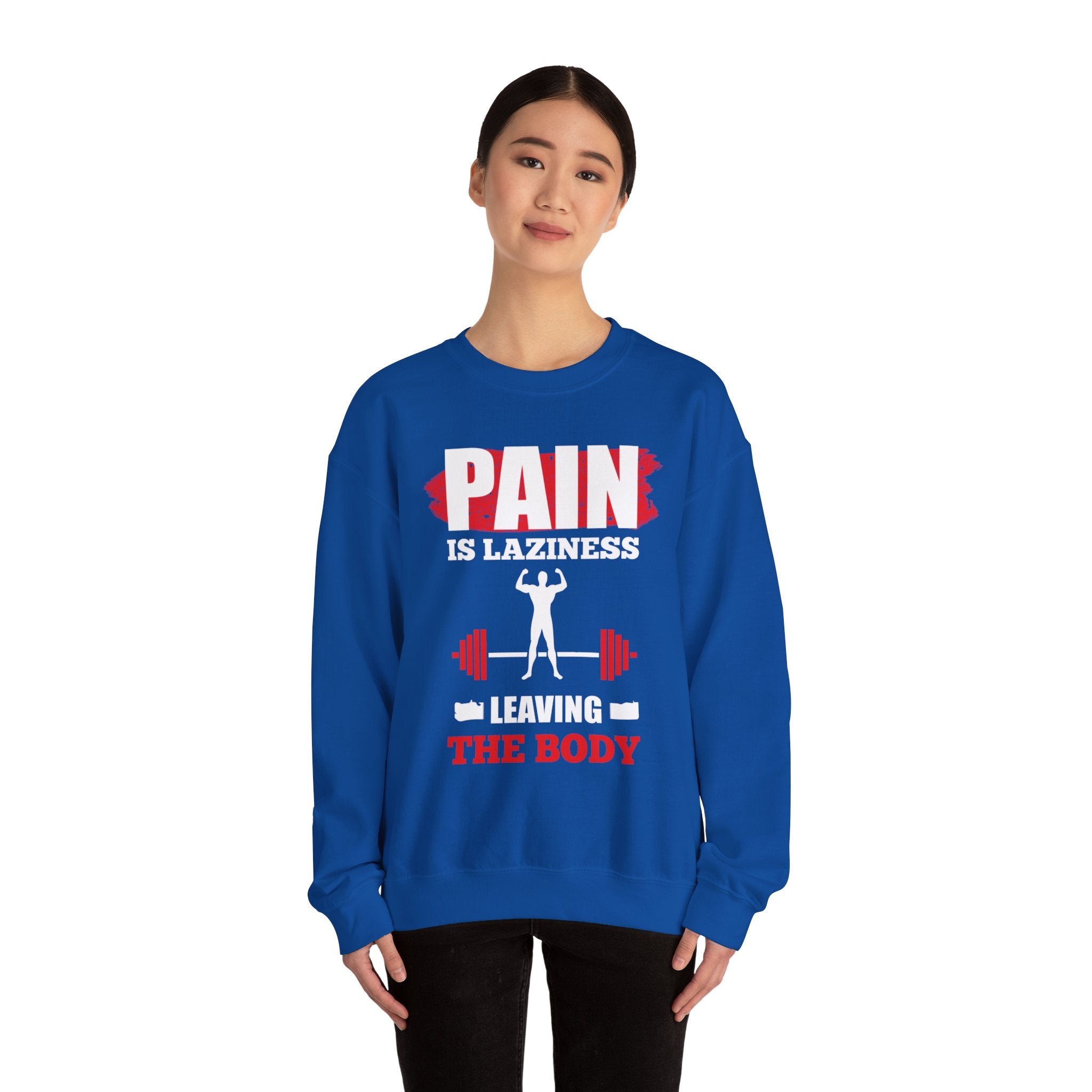 La douleur est la paresse Sweat-shirt unisexe 