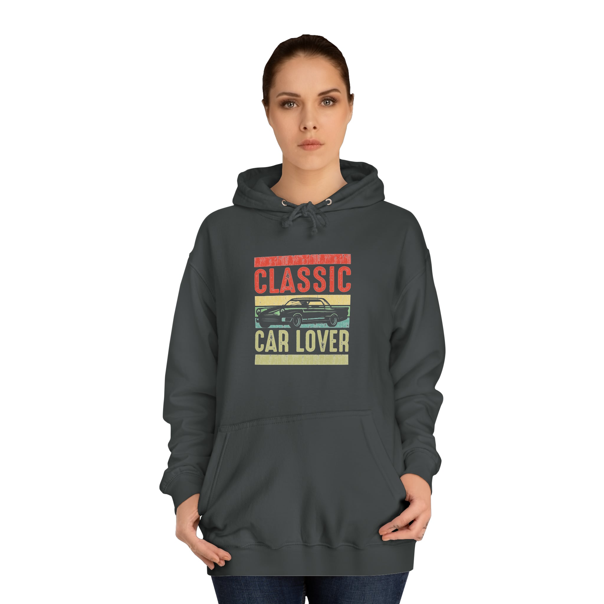 Sweat à capuche unisexe pour amoureux des voitures classiques 