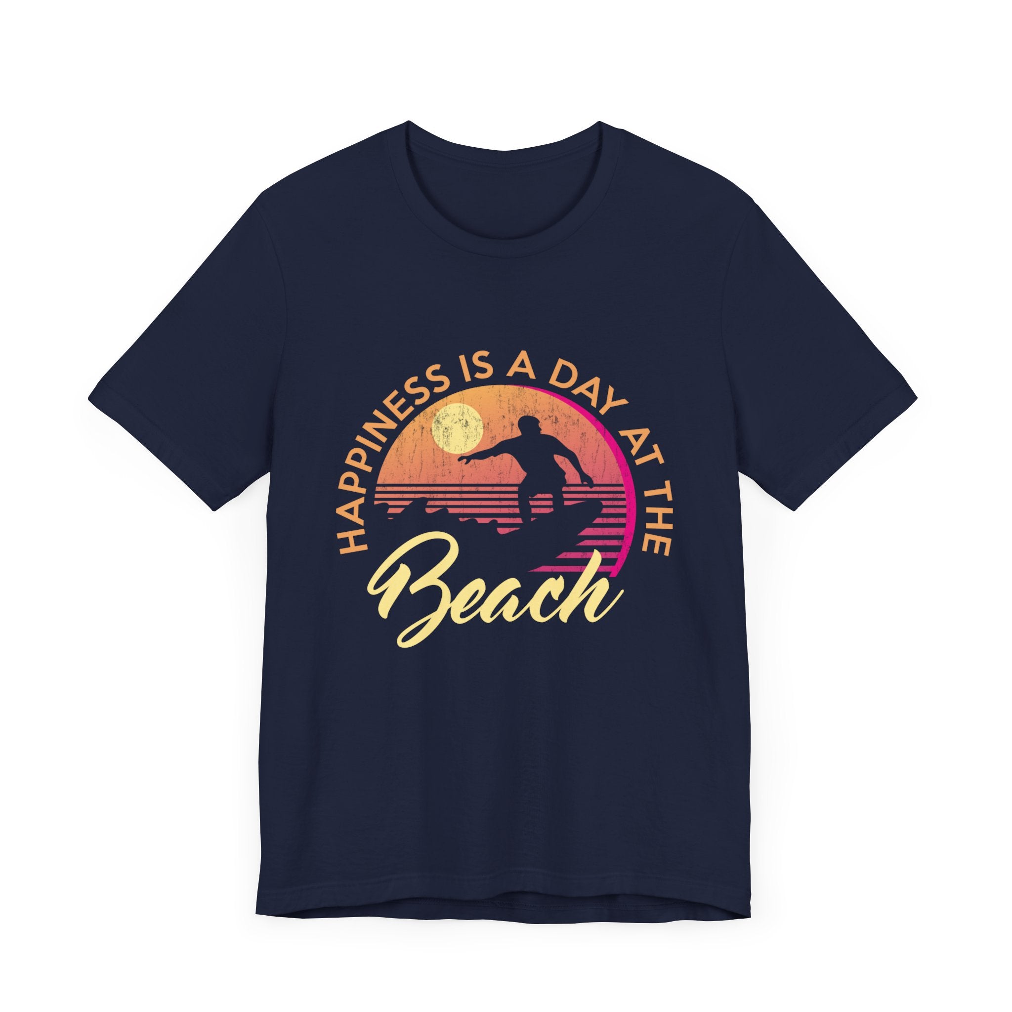 Le bonheur est une journée à la plage Tee unisexe 
