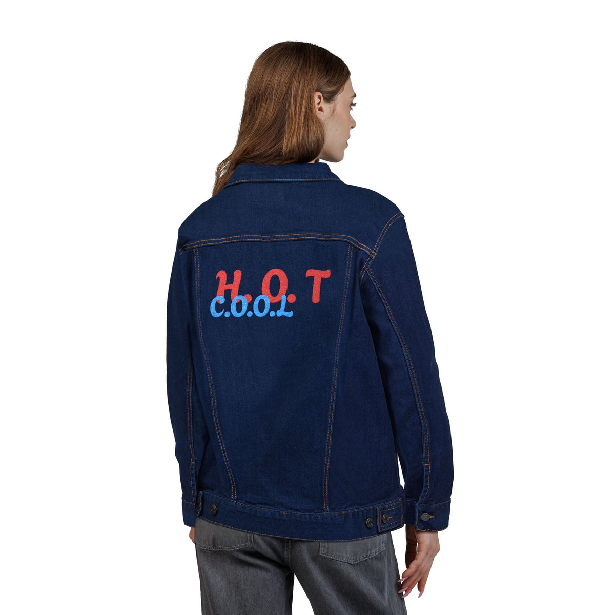 Stylish Unisex Embroidered Denim Jacket - Casual, Versatile, Gift for Birthdays, Holidays, Summer Outfits, Trendy Layering Printify