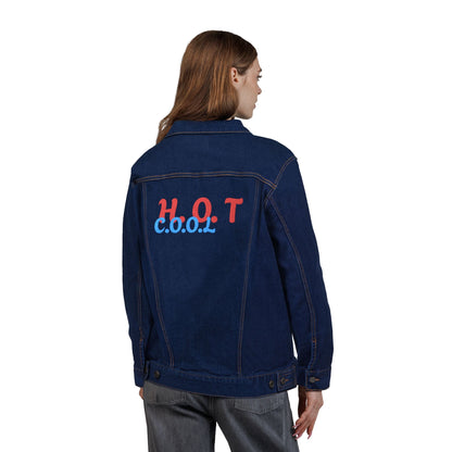 Stylish Unisex Embroidered Denim Jacket - Casual, Versatile, Gift for Birthdays, Holidays, Summer Outfits, Trendy Layering Printify