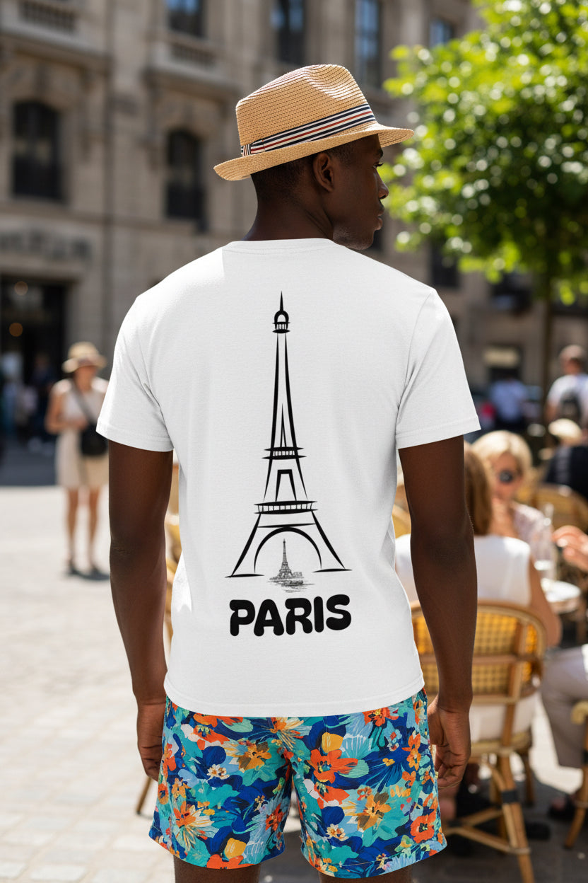 Paris-Unisex Cut & Sew Tee Printify