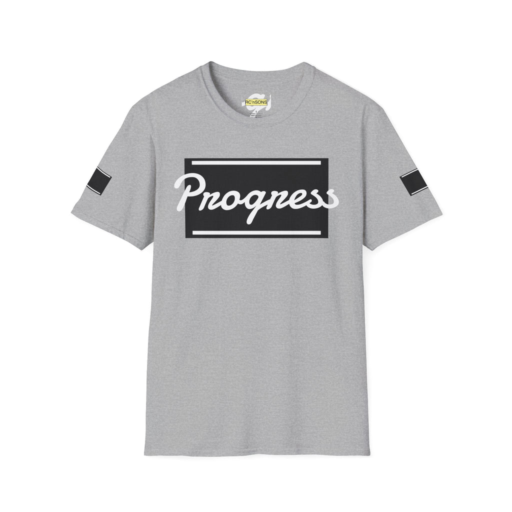 Motivational Unisex Softstyle T-Shirt | Progress Tee, Gift for Teens, Casual Wear, Workout Shirt, Inspirational Apparel Printify