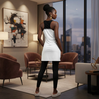 Stylish Gradient Racerback Dress for Women -for Summer and Casual Occasions