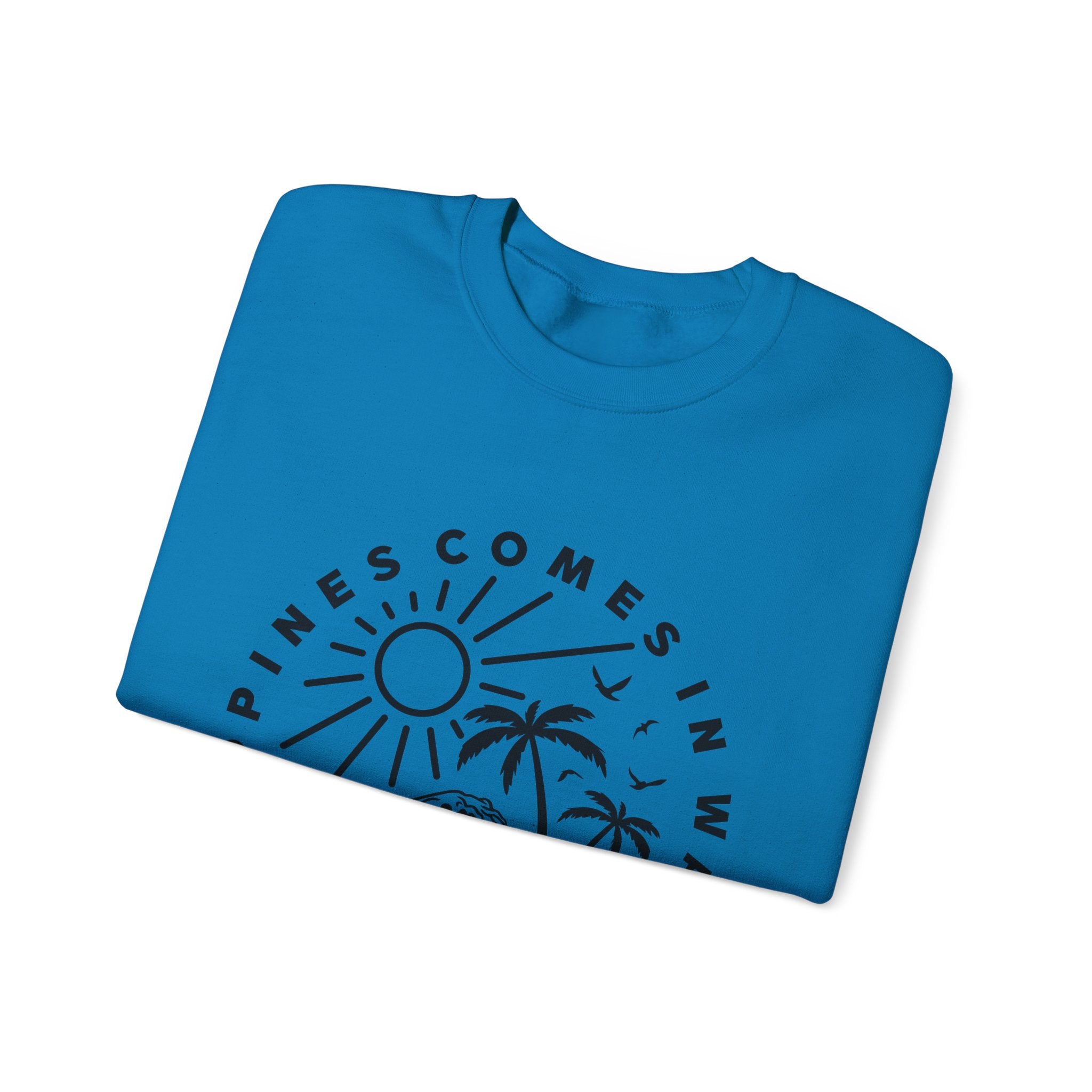 Le bonheur vient par vagues Sweatshirt 