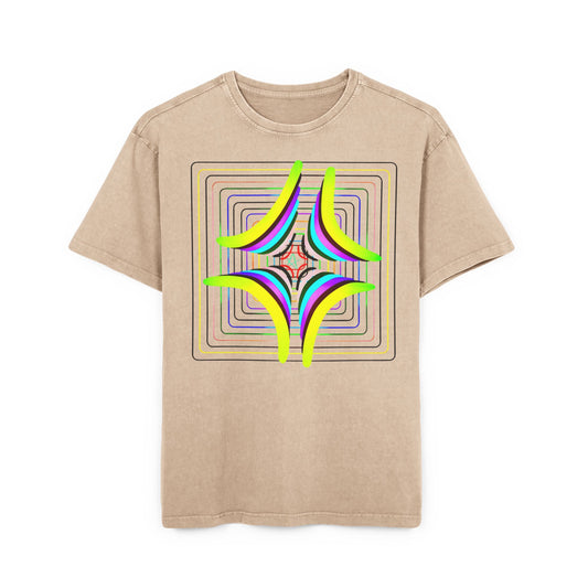 Acid Washed Heavy Oversize Tee-Rainbow 2024