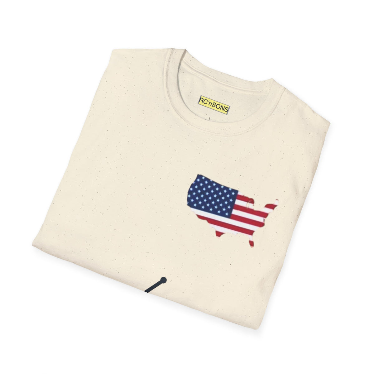 American Flag Tee - Unisex Softstyle T-Shirt for Patriotic Celebrations, 4th of July, Veterans Day, Casualwear, Gift Idea