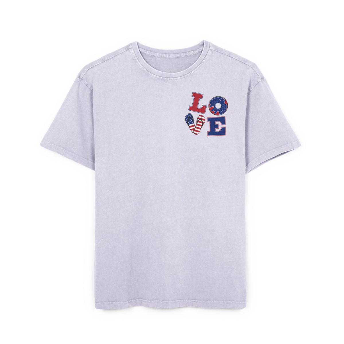 Unisex Tee - Love Acid Washed Heavy Oversize T-Shirt for Casual Comfort