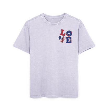 Unisex Tee - Love Acid Washed Heavy Oversize T-Shirt for Casual Comfort