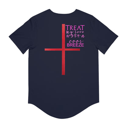 Men's Jersey Curved Hem Tee