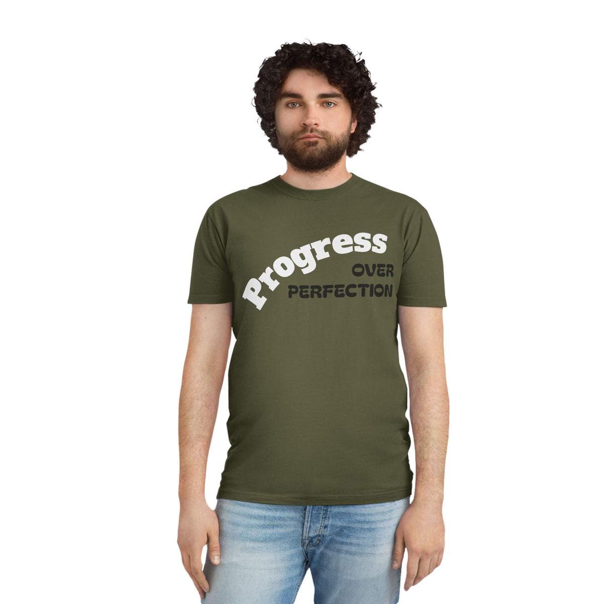 Unisex Faded Shirt - Embrace Progress Over Perfection, Casual Tee, Motivational Apparel, Gift for Growth Mindset, Everyday Wear, [...]