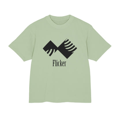 Unisex Urban Heavy Tee - Modern Graphic Design "Flicker" for Streetwear Enthusiasts